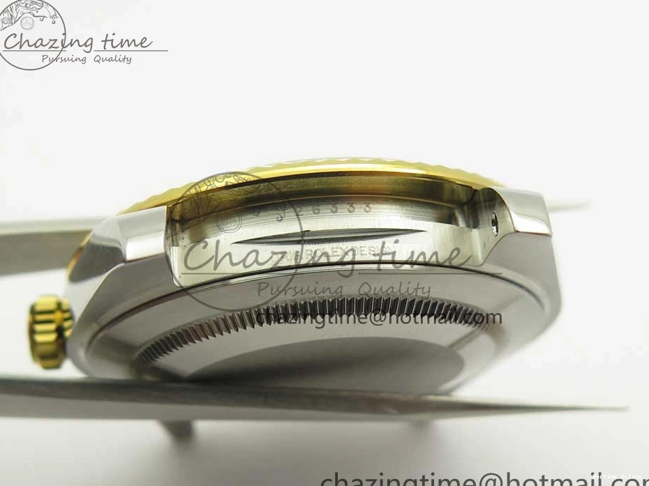 0131 Flexible DateJust 41 126334 904L SS YG DJF 1:1 Best Edition Gold Dial Diamond Markers on SS YG Jubilee Bracelet A 3250